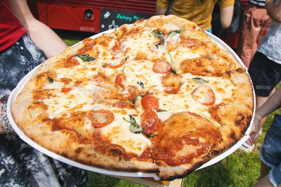 Pizza at festival 