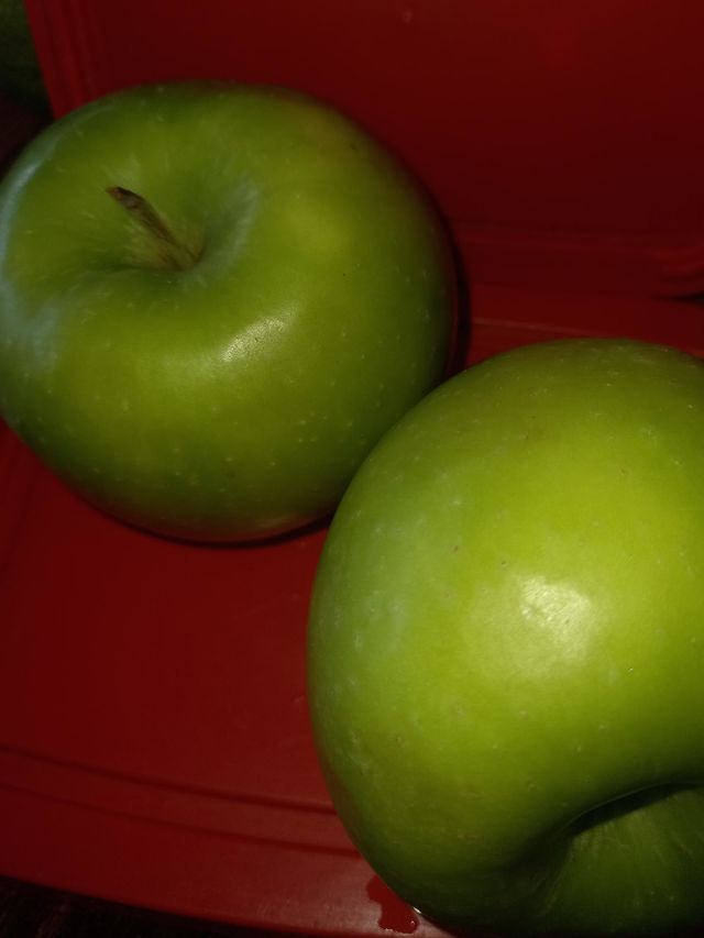 Maçã verde.