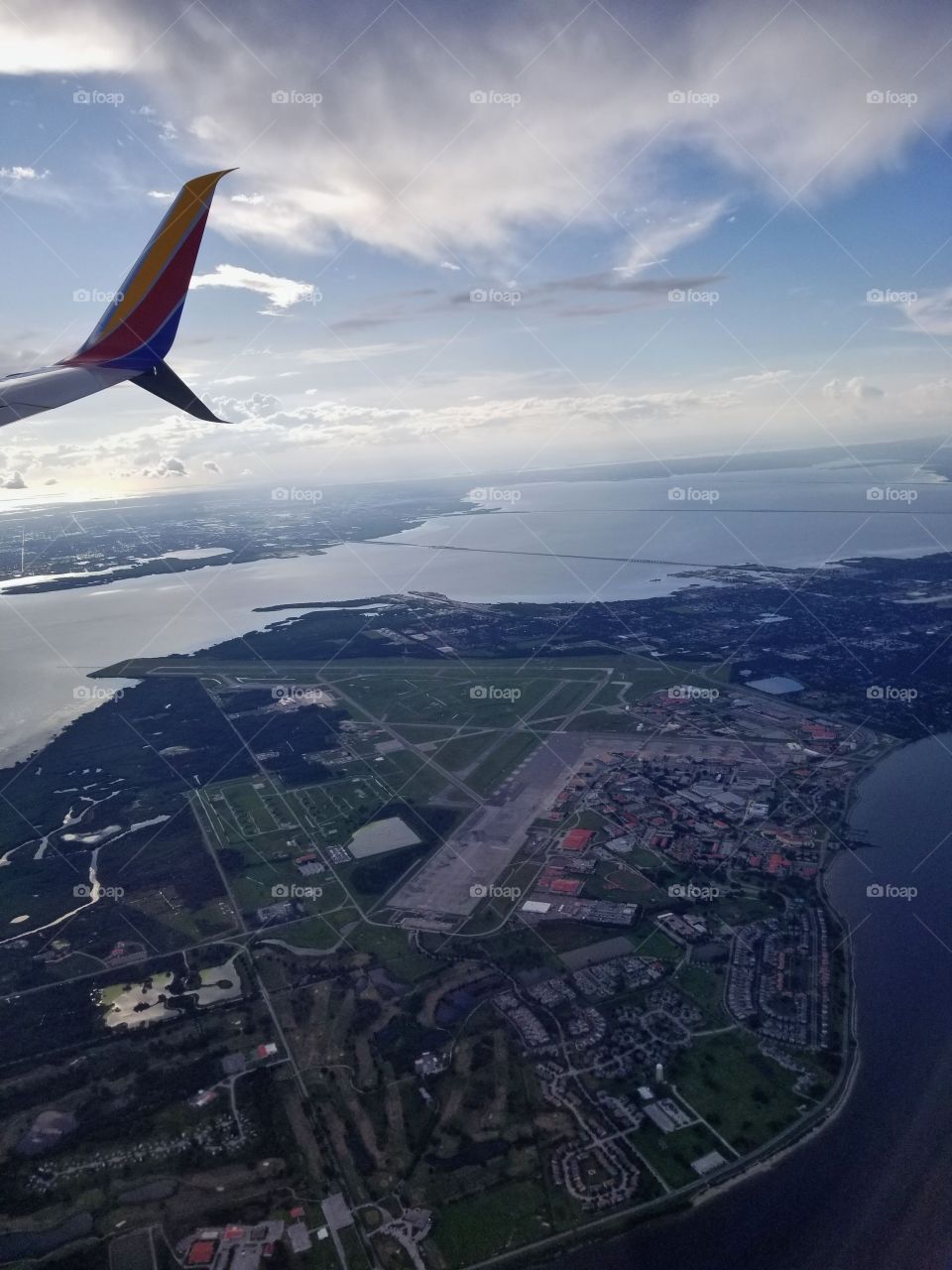 Flying by MacDill Airforce base Tampa Florida