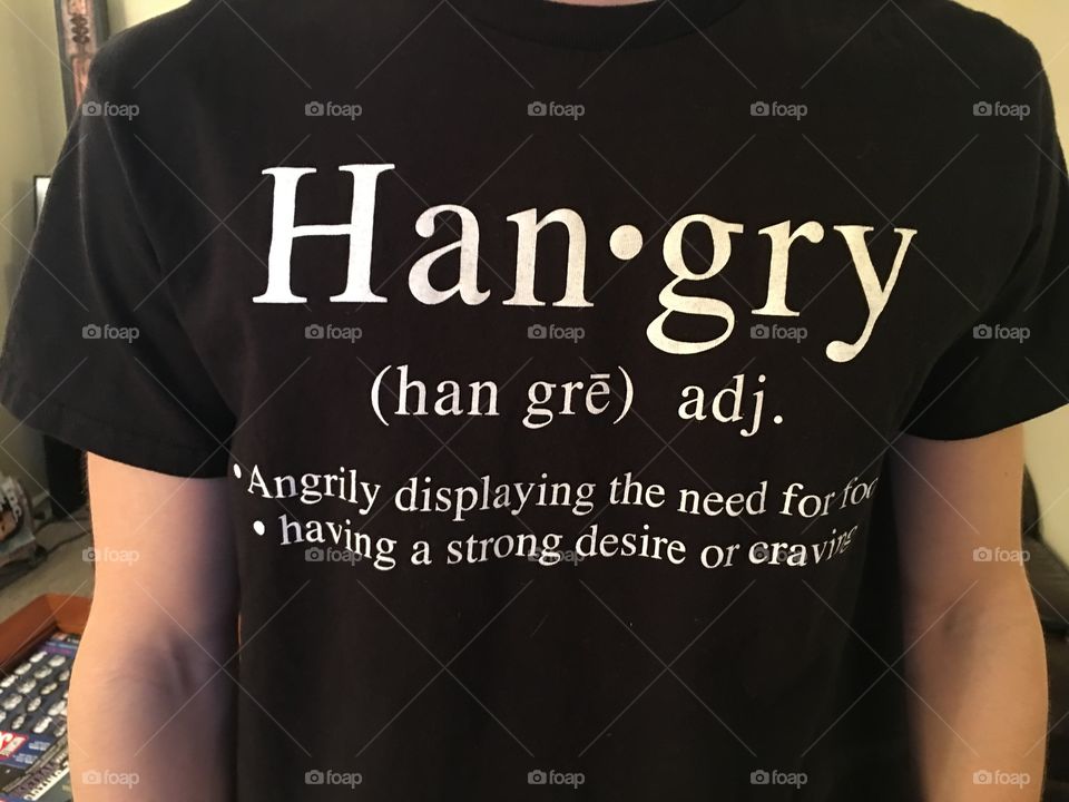 Hungry plus angry equals hangry