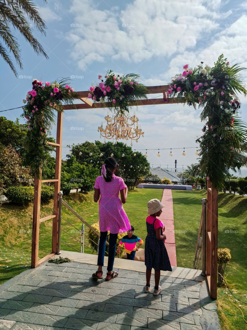 Children with Colorful Outfits enjoying an Event