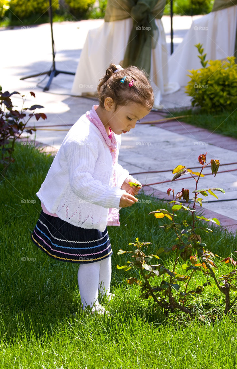 garden girl flower child by kuzeytac