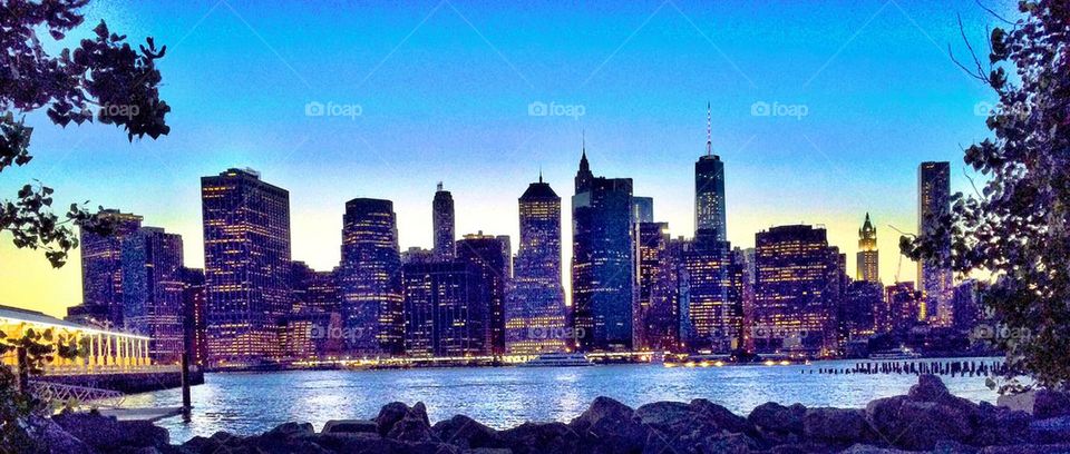 Nightfall on Manhattan 