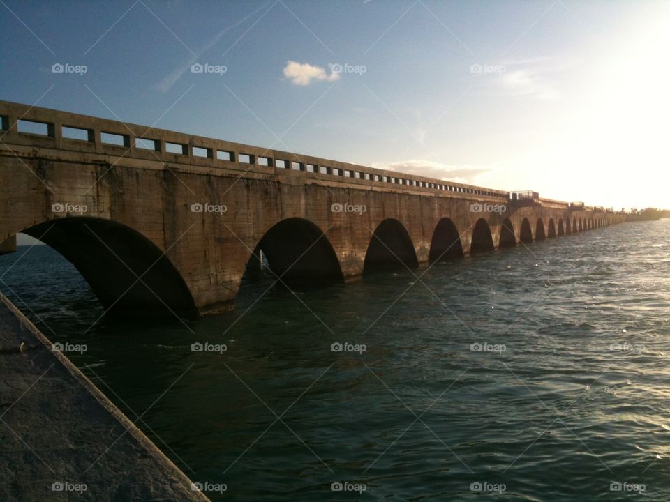 One of Flagler's old bridges in the lower Florida Keys. 