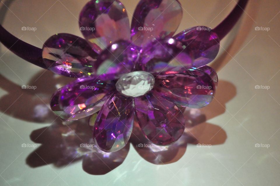 Purple flower deco