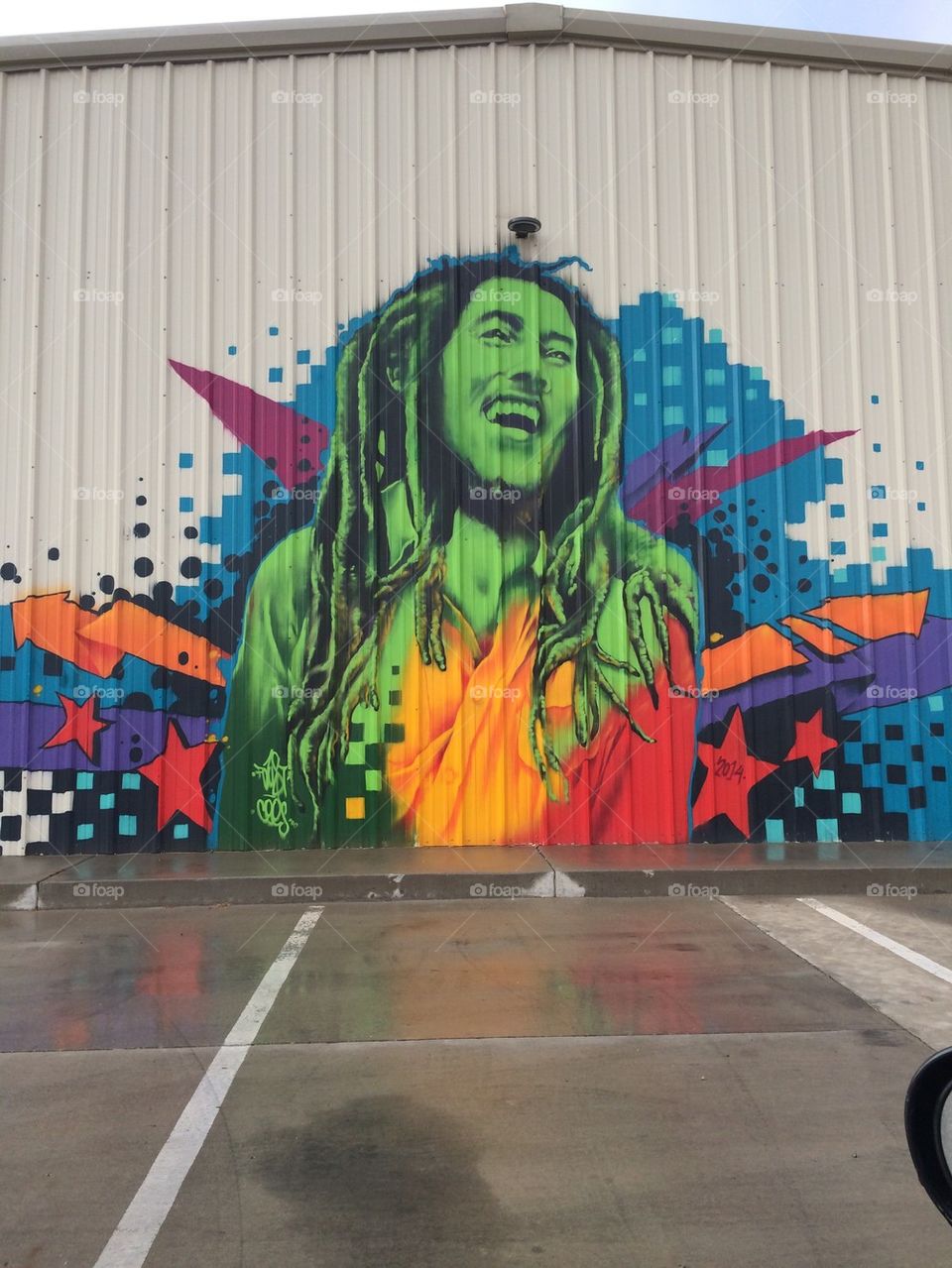 Bob Marley graffitti