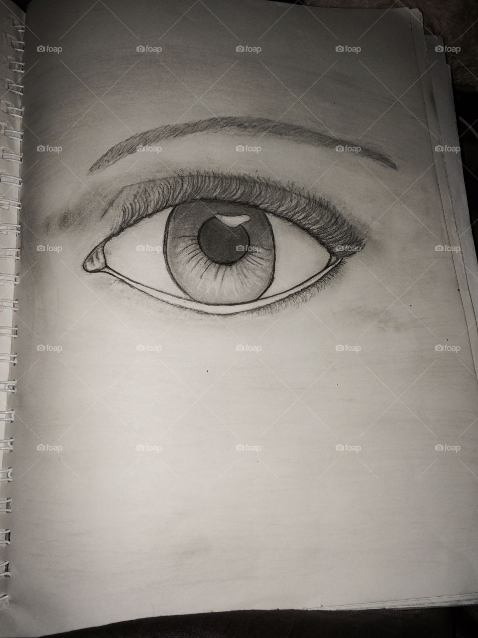 An eye. Not much more to be said. I did it free hand, took me about a week to finish
