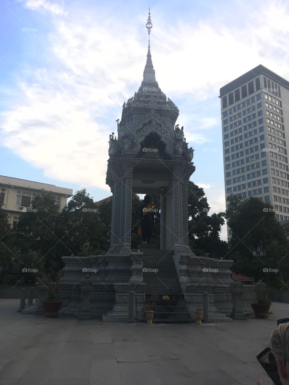 The city square in Cambodia 