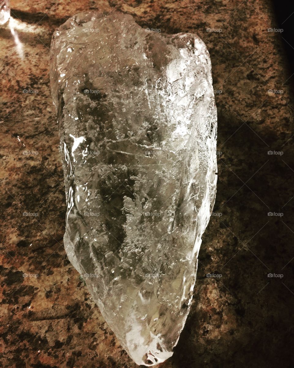 Huge chunk of ice taken from the Susquehanna River and now it’s in my  freezer waiting to keep my beer cold this summer 