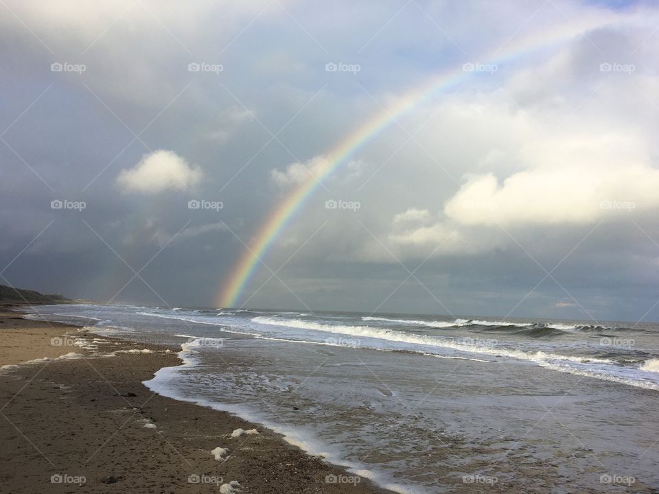 Rainbow at the beach 