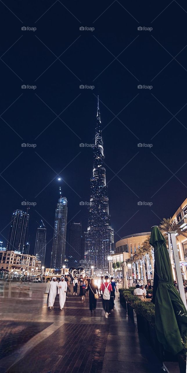 Burj Khalifa at night