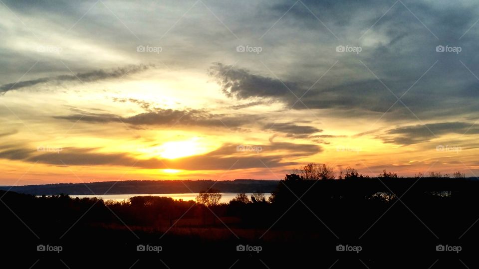 Sunrise over Rice Lake