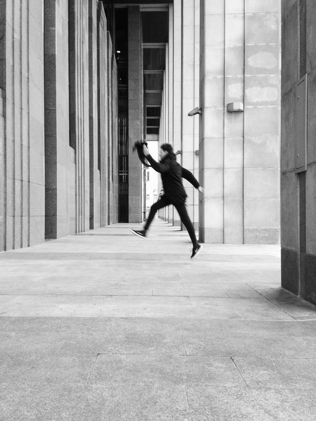 Jumping man