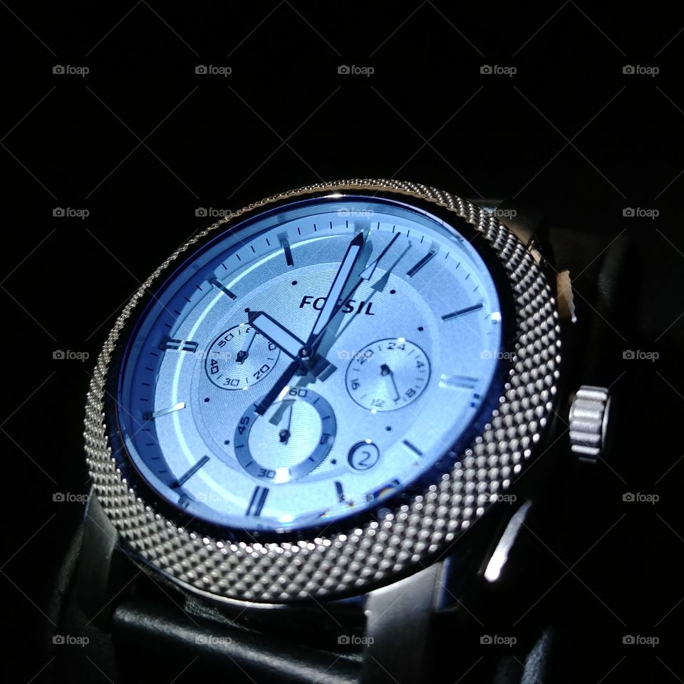 Sapphire Fossil Watch