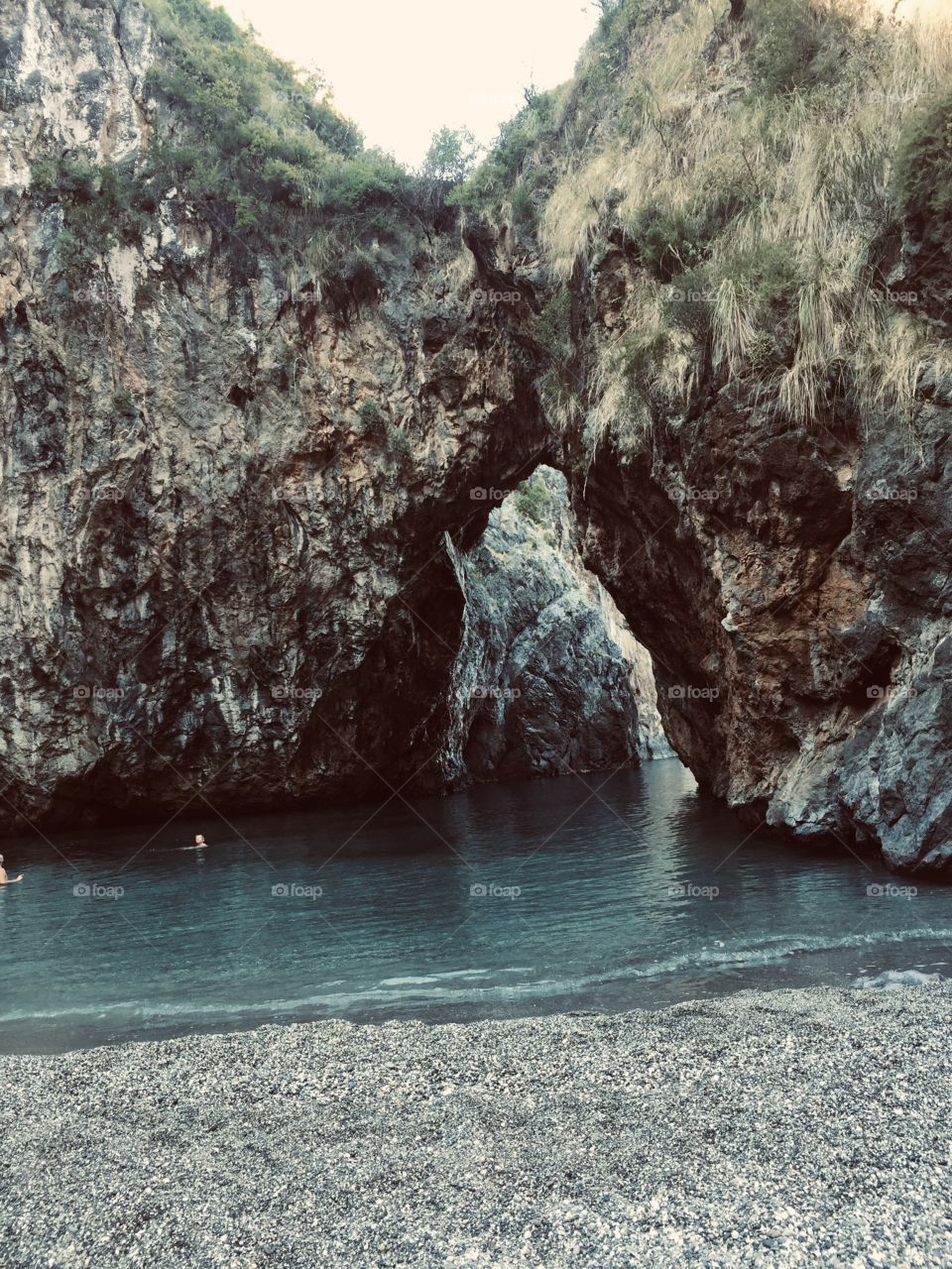 Door in the blue sea