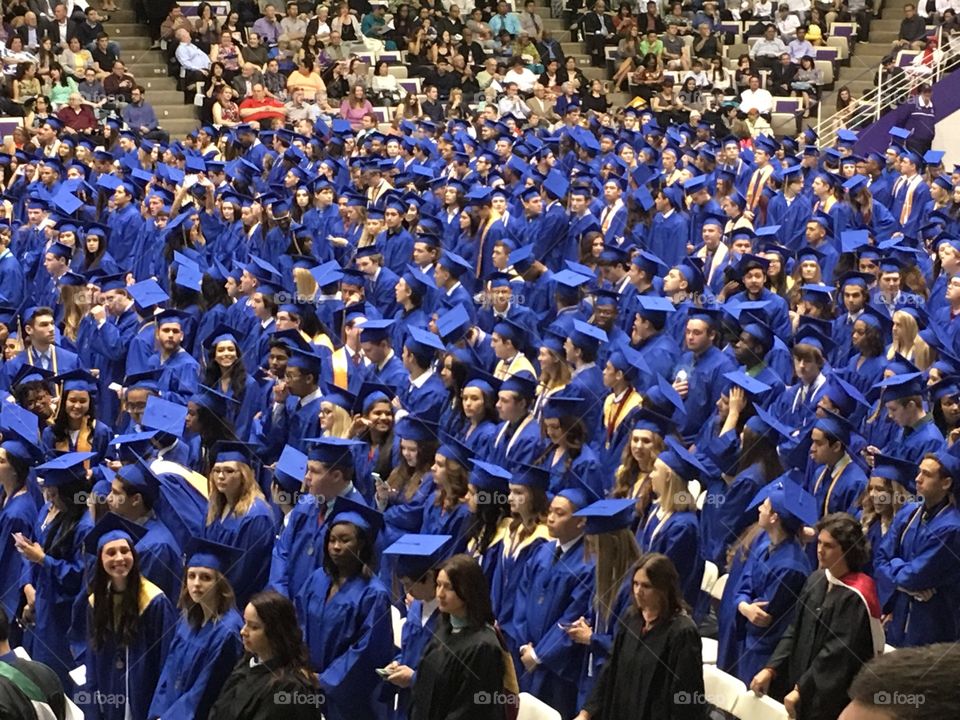 Graduation in blue 
