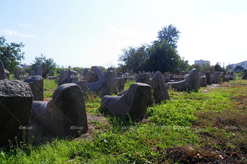 Jewish cemetery in the city of Berdychiv, Ukraine