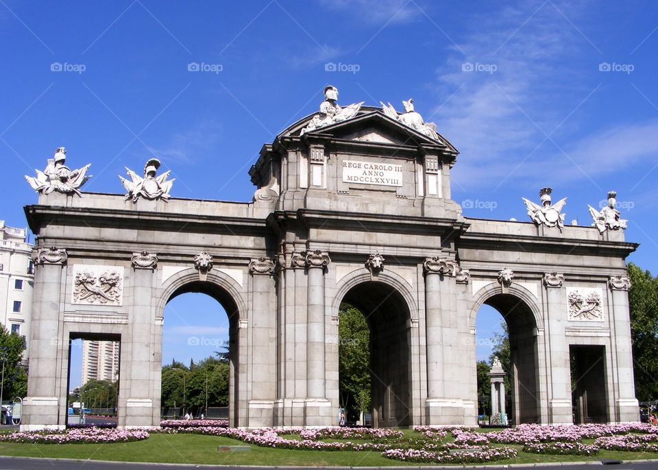 Puerta de Alcala in Madrid, Spain