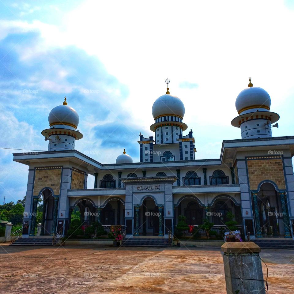 Beautiful mosque in a rural area