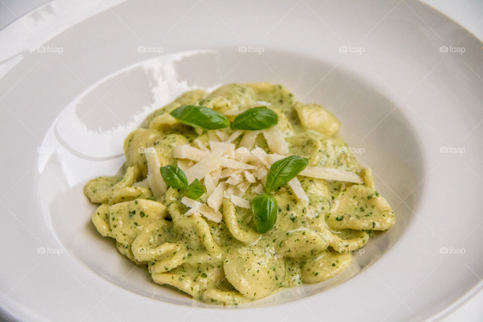 Walnut pesto orecchiette 