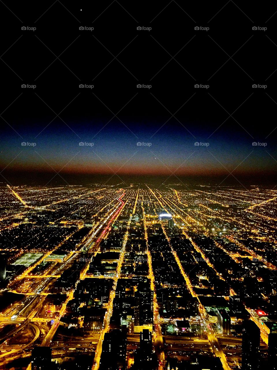 Highest point in the Western Hemisphere at dusk