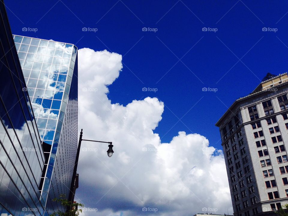 Buildings and sky