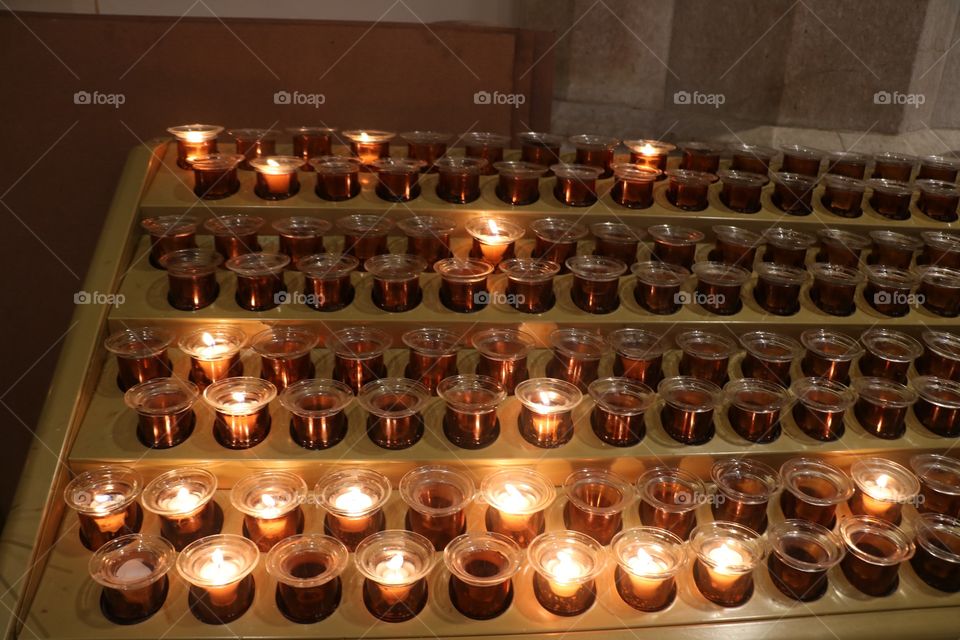 Candles at St. Patrick's Cathedral, NYC