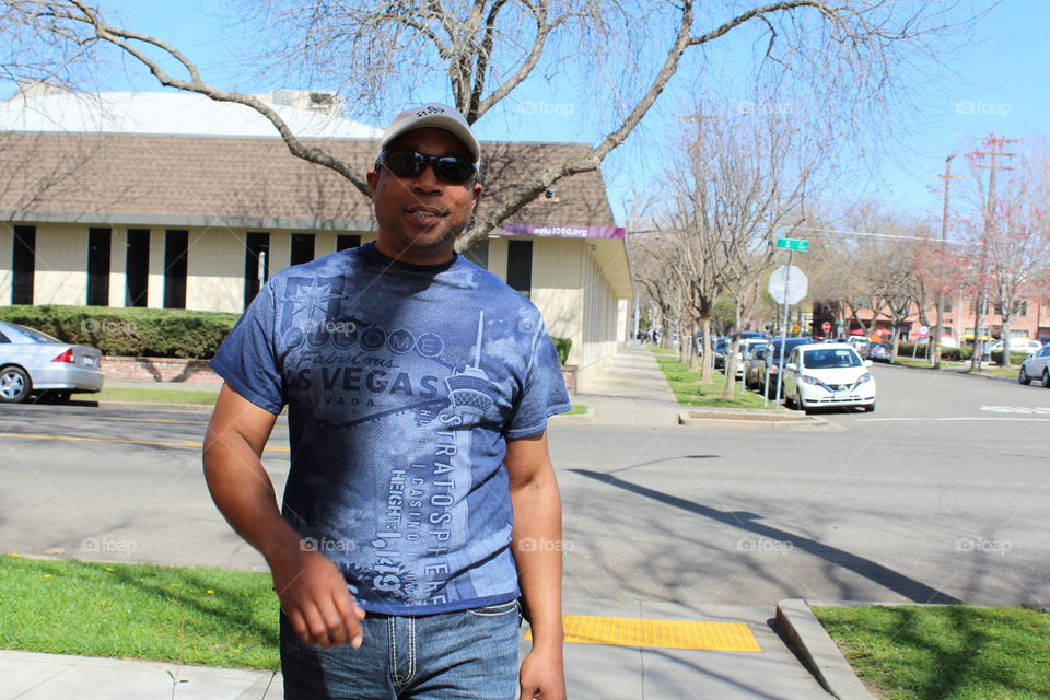 sunlight Shadow on a smiling face