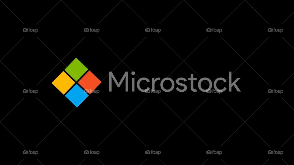 Logo manipulation design for microstock