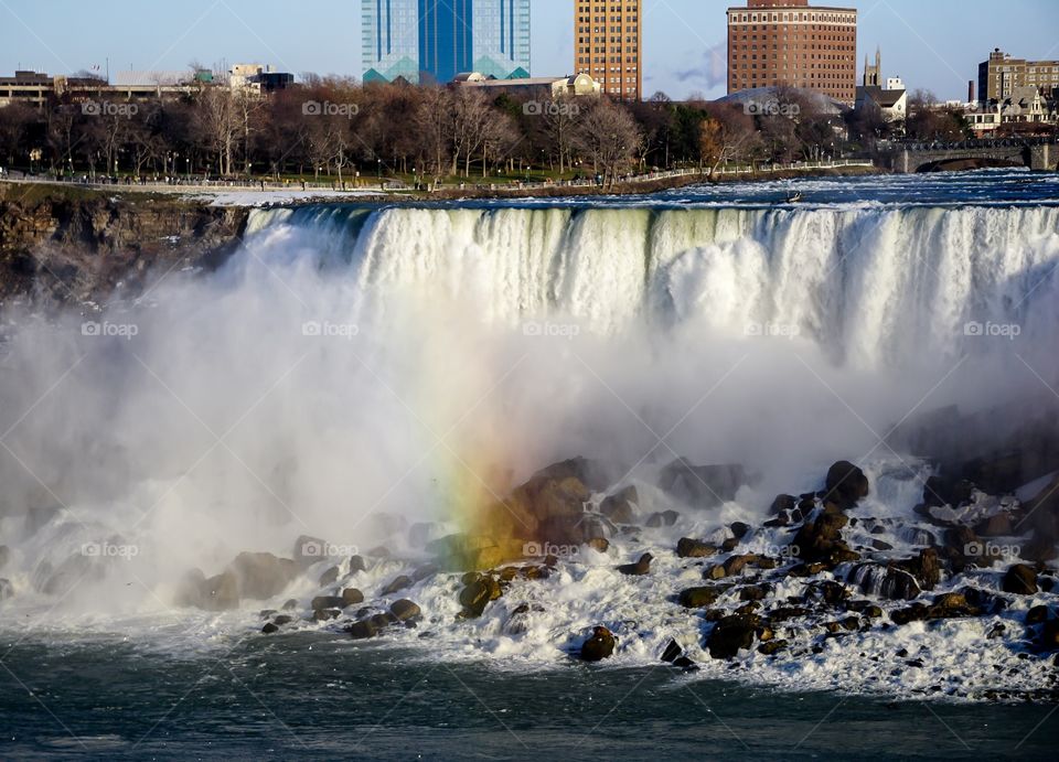 View of waterfall