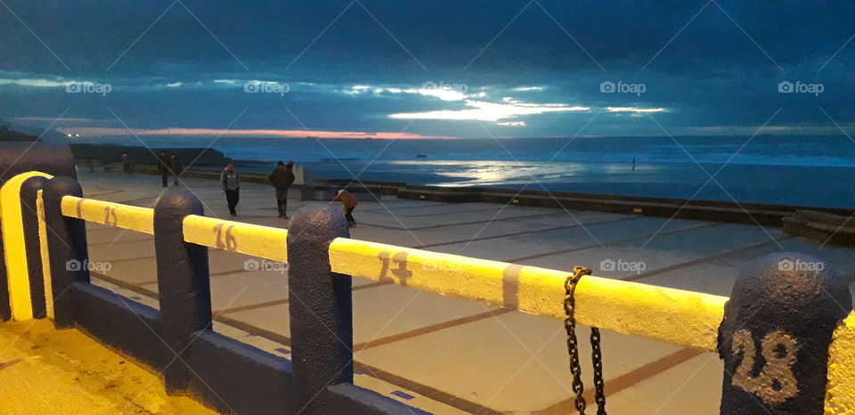 couché de soleil à wimereux