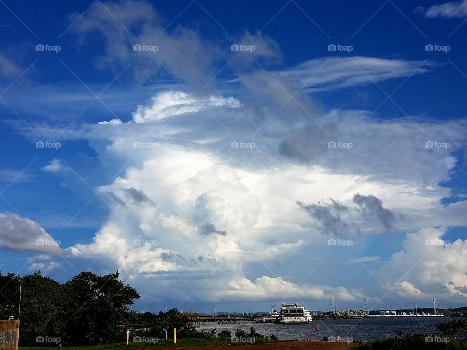 Cloud formation.