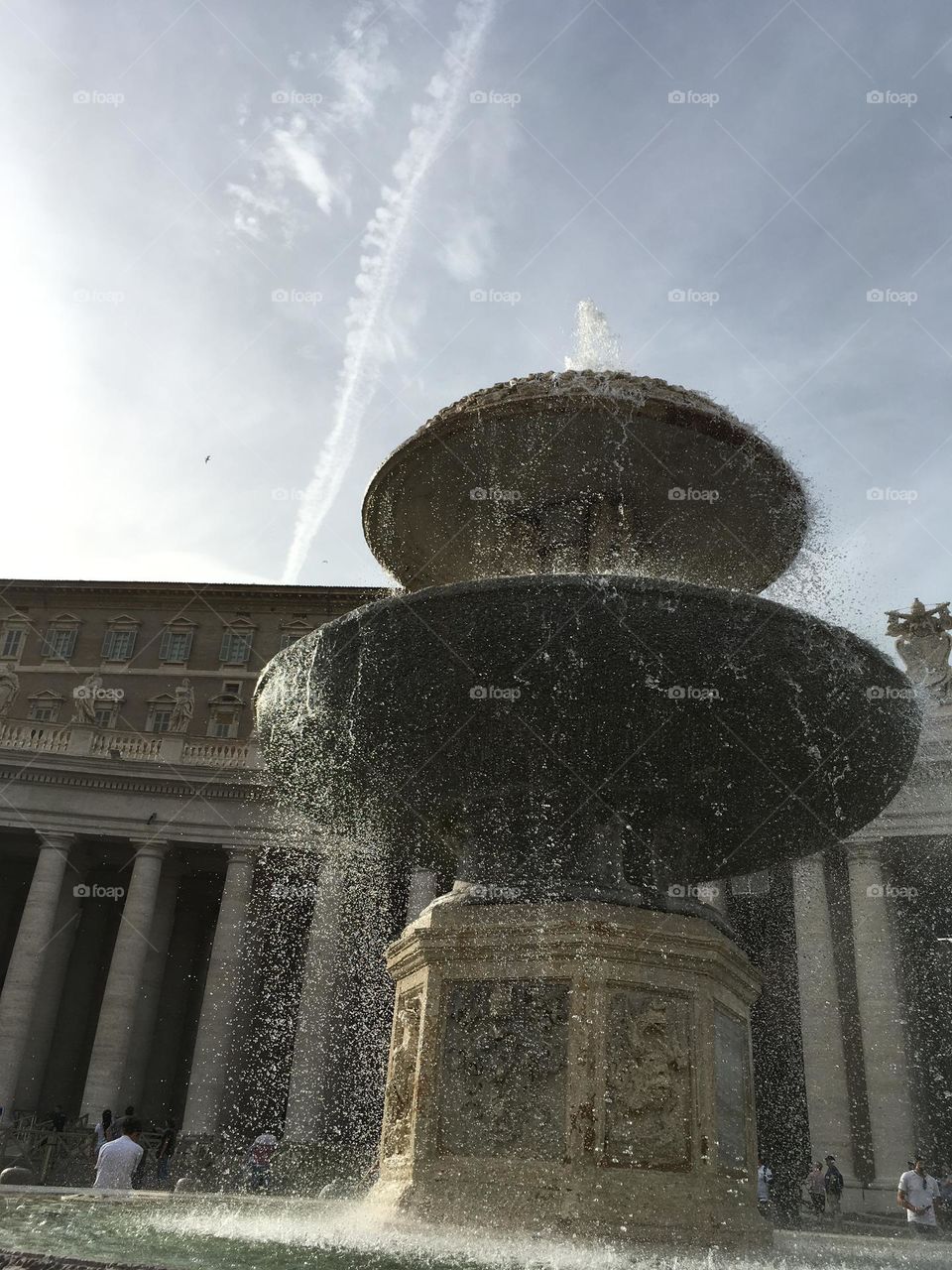 The Vatican water fountain