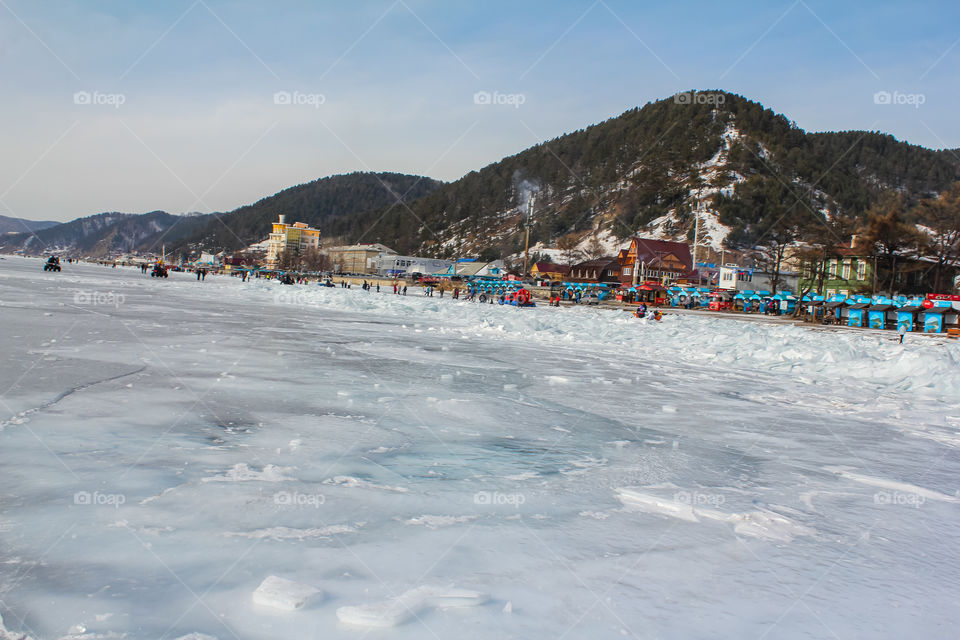 Baikal ice.