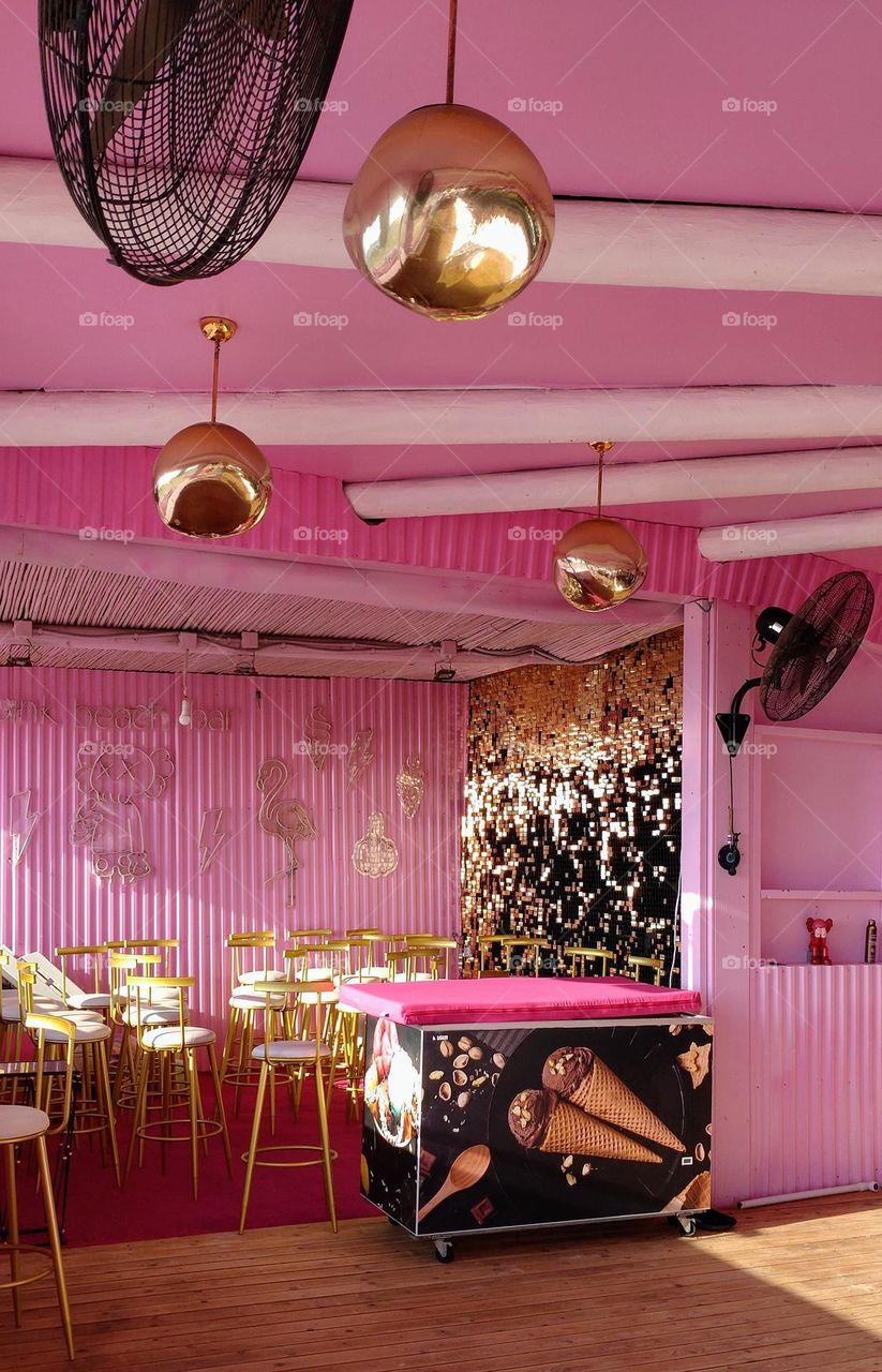 Pink bar💕 Summer time 🌞 Barbie style 💕 Interior 💕