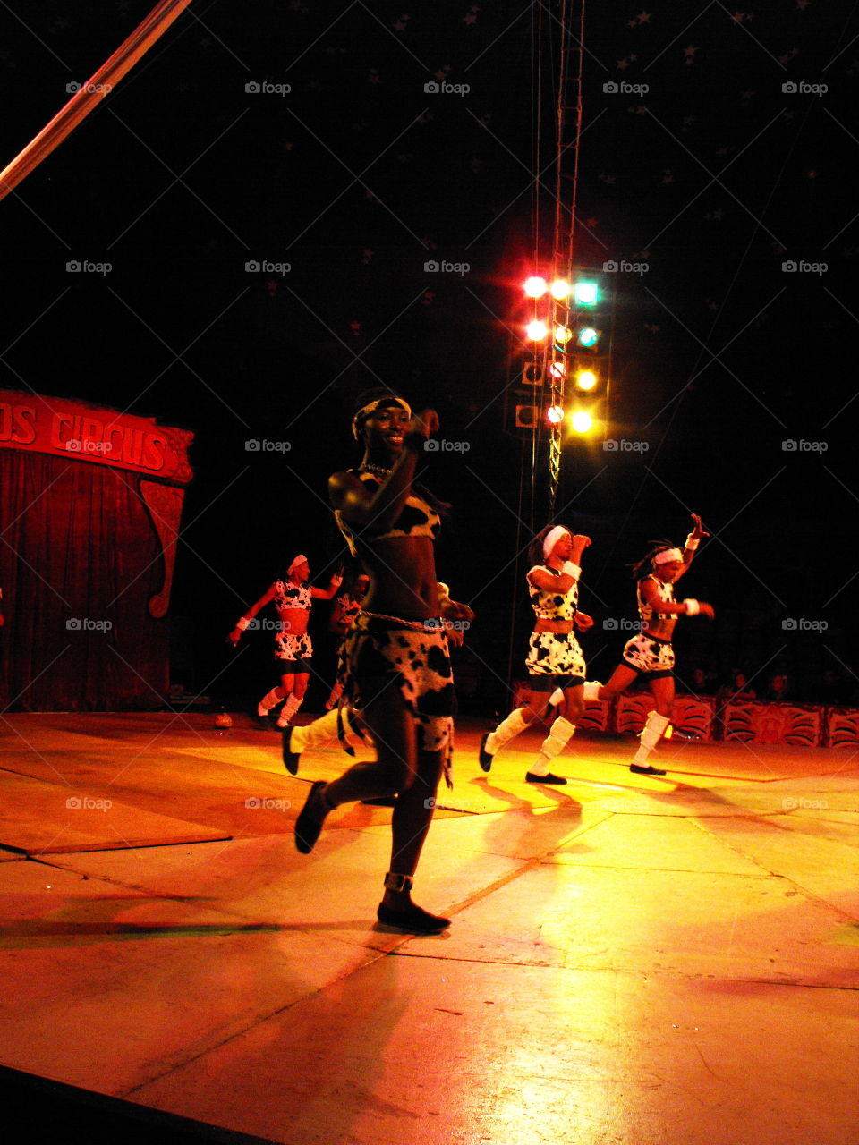 African acrobats in a