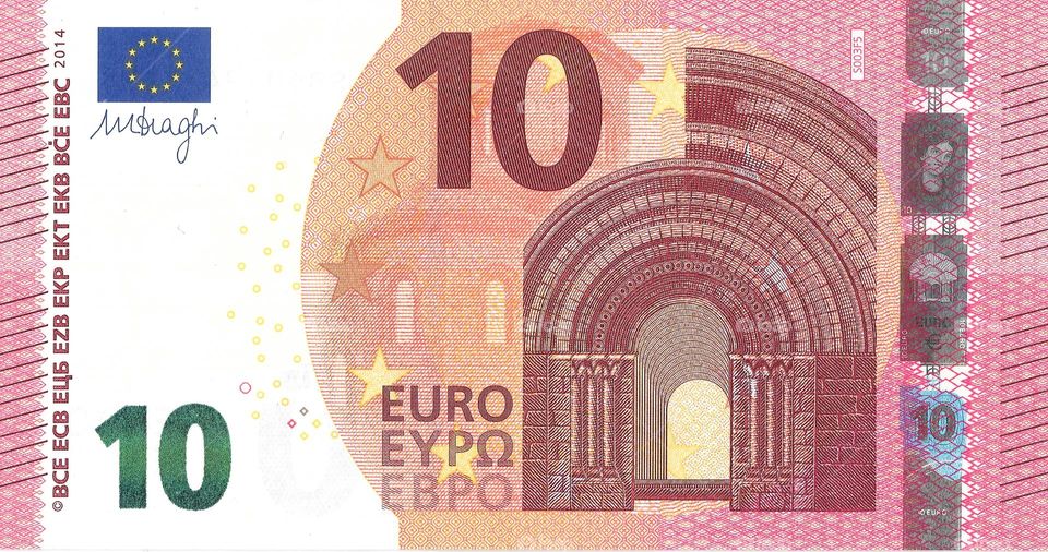 Billete de diez euro