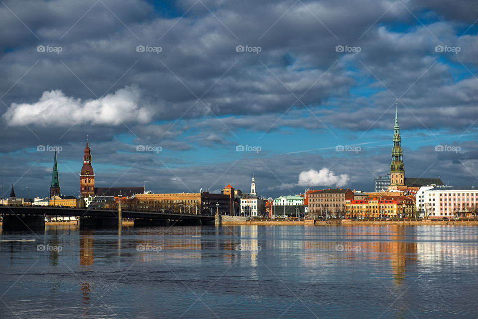 Panoramic view of Riga, Latvia