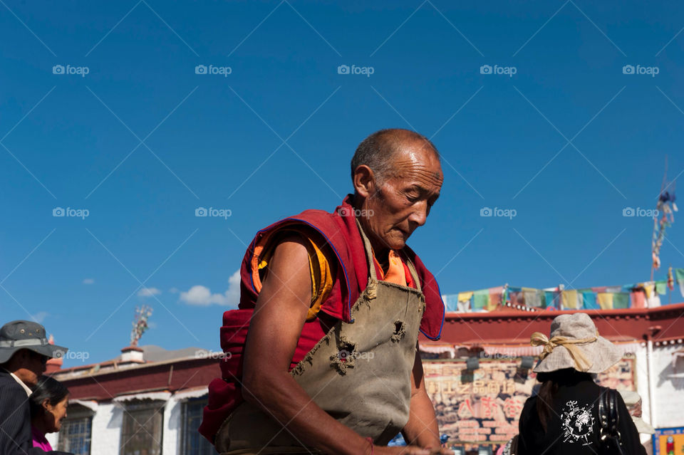 lhasa tibet lama monk lhasa by yche276