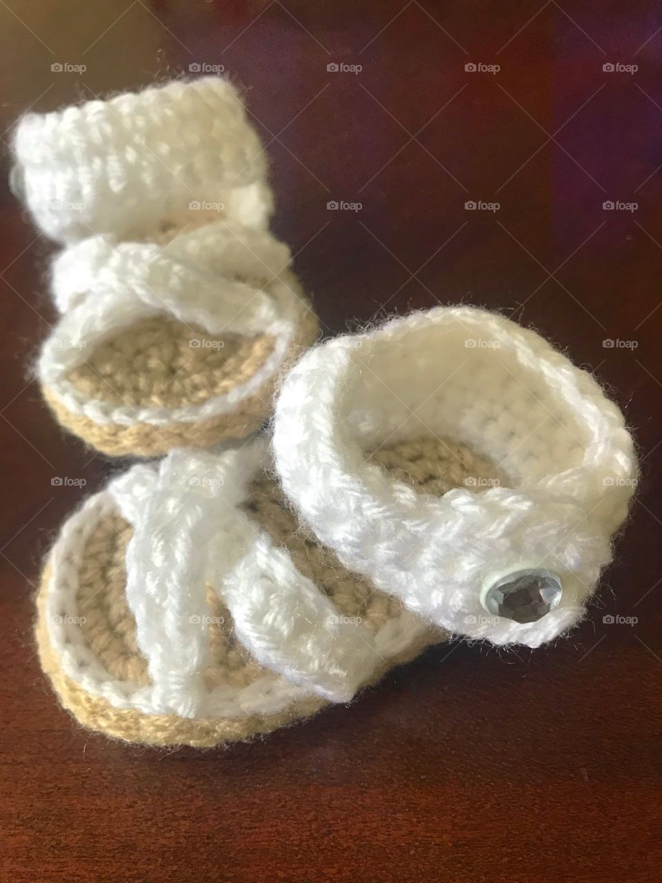 Crochet Cross Sandals 