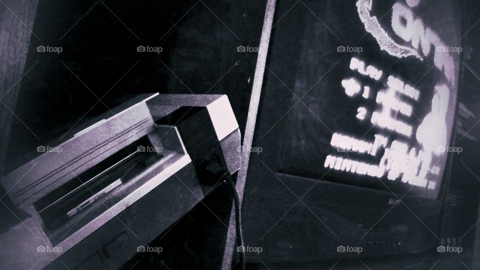 The 80's. playing my Nintendo