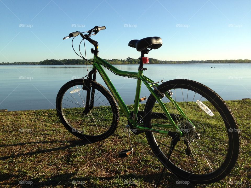 Bike ride to lake