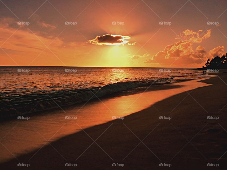 Sunset, Dawn, Beach, Sun, Water