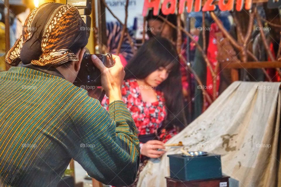 Photographer in action