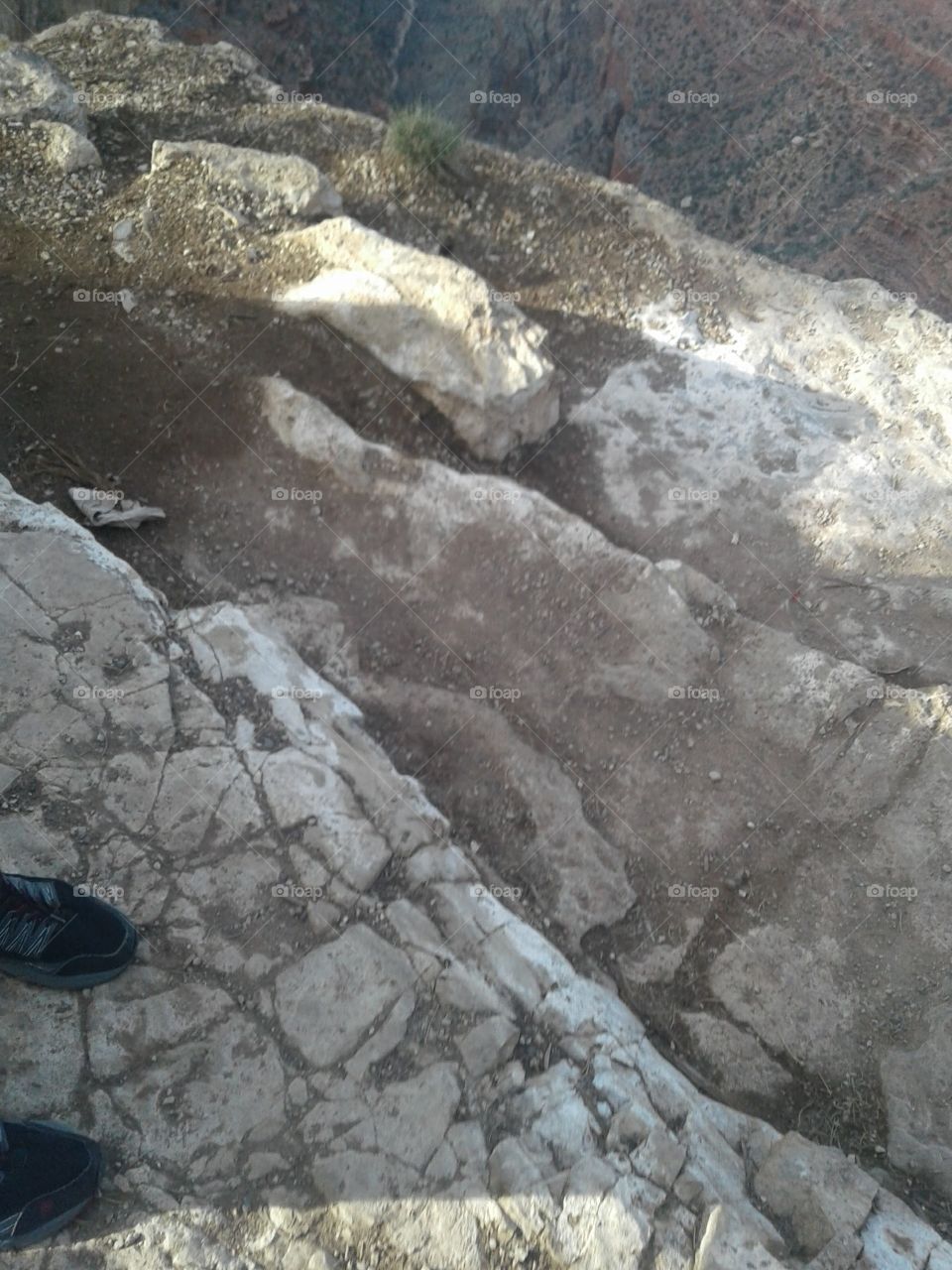 natural steps down into the Grand Canyon