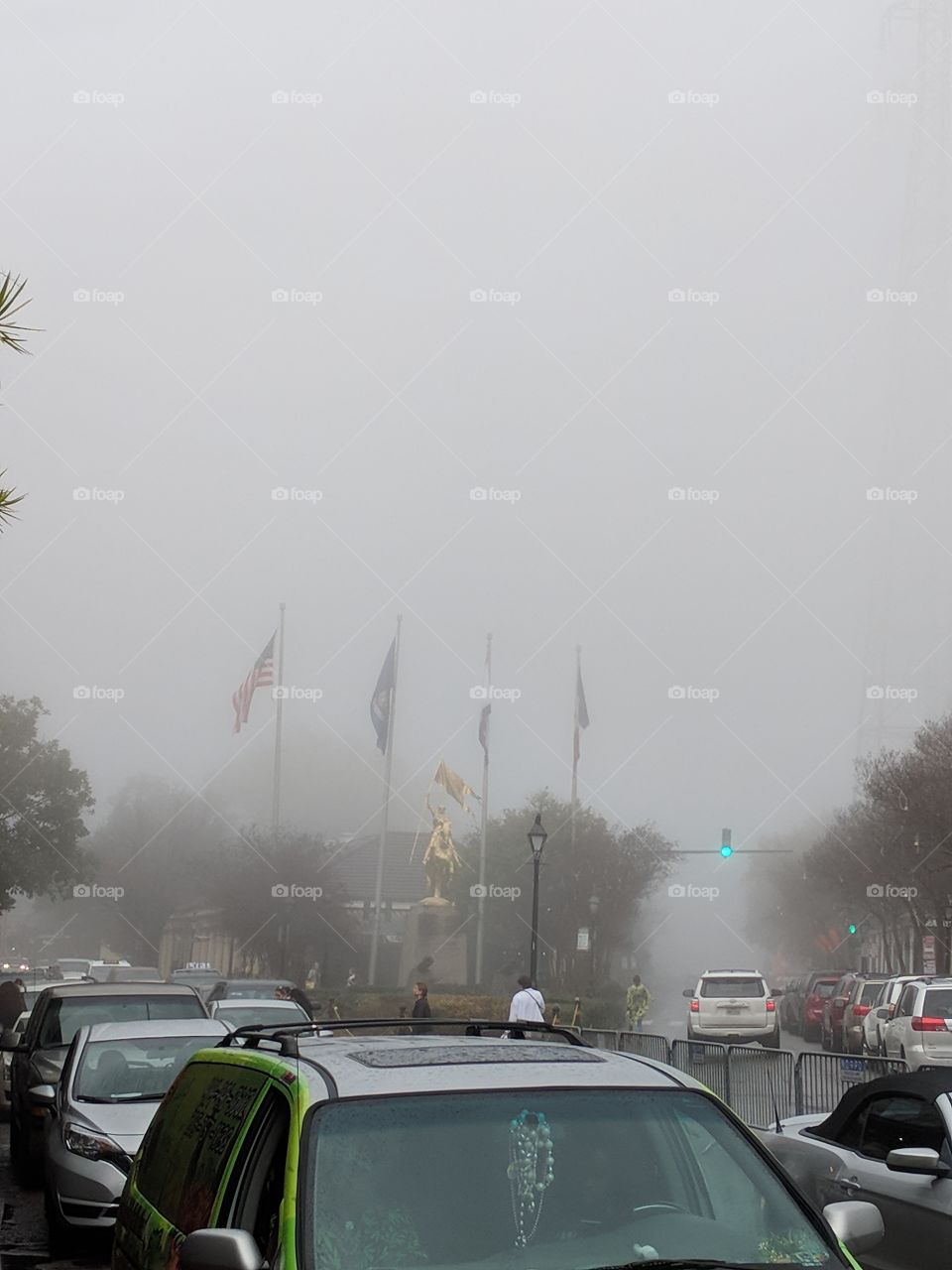 Fog in Jackson Square