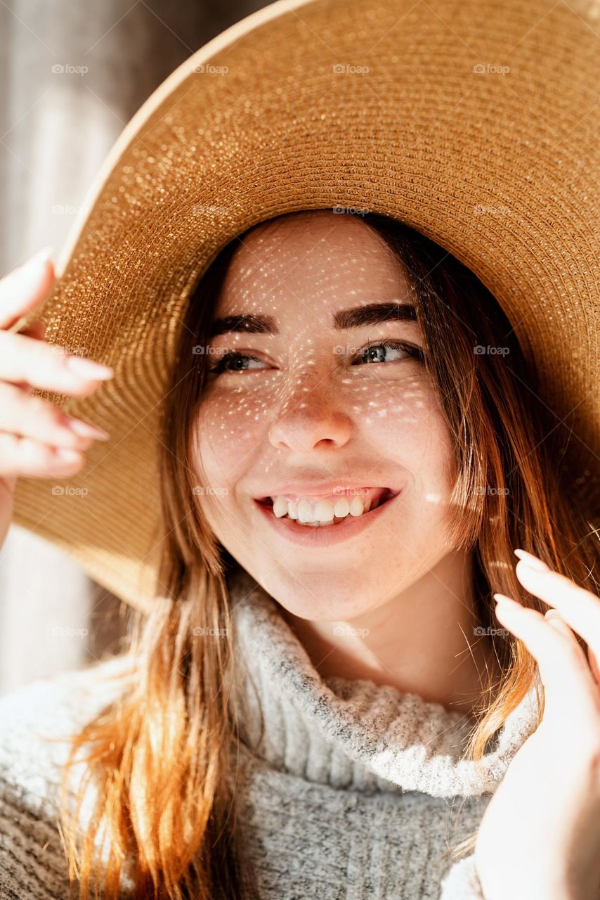 creative portrait with shadows