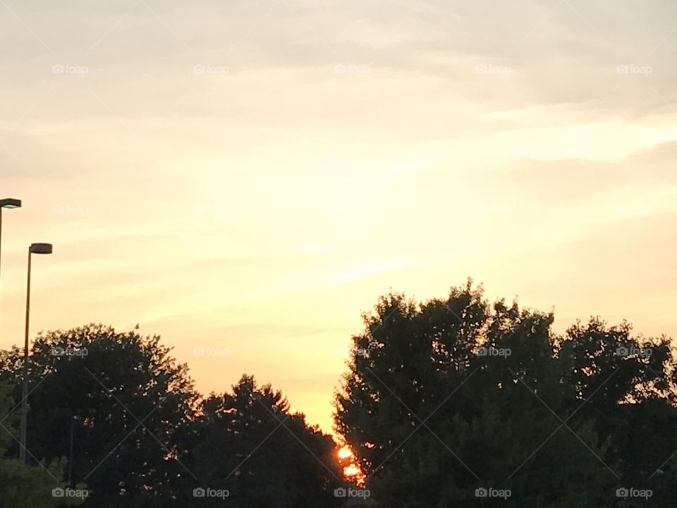 Amazing sunset view