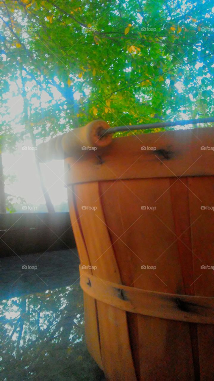 Lousiana basket on the deck