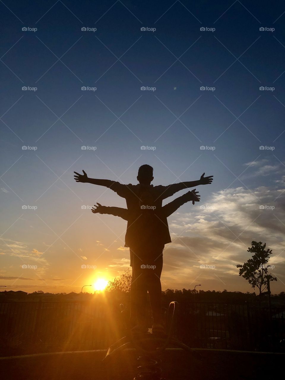 Sunset - 2nd July 2019 feat my Son